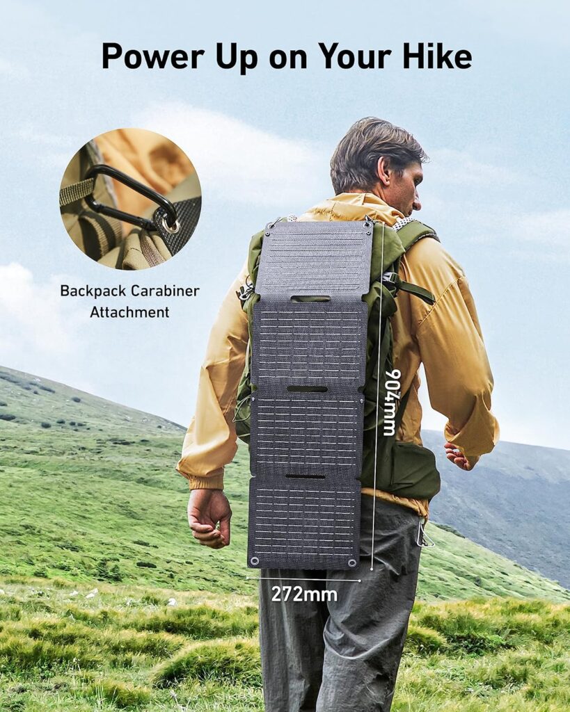 Anker Solix PS30 foldable solar panel for camping