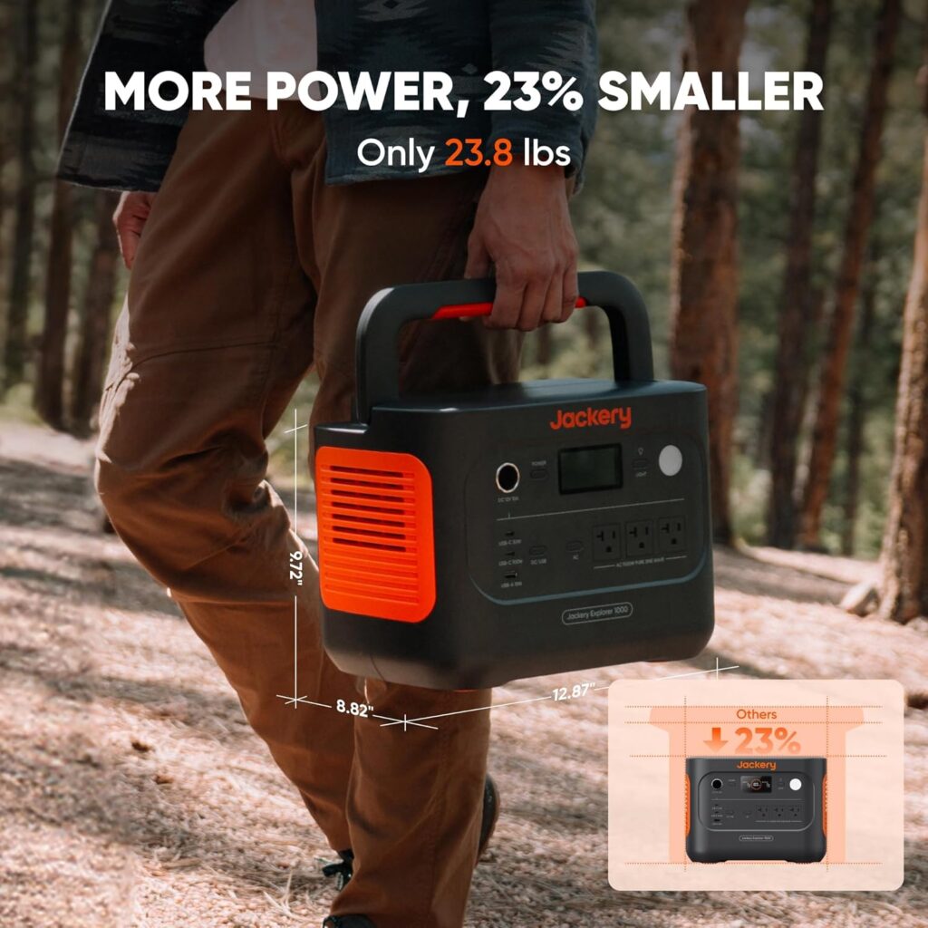 Jackery Explorer 1000 v2 portable power station for overlanding
