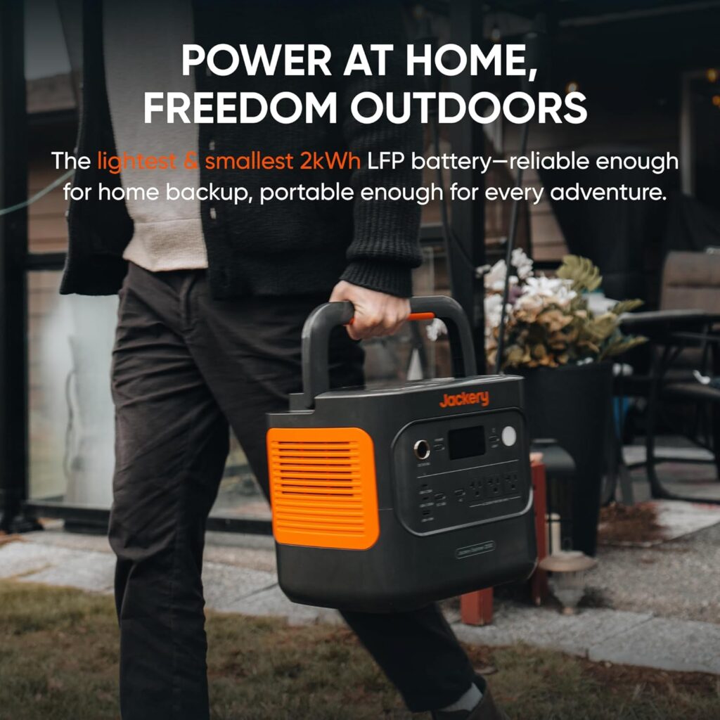 jackery Explorer 2000 Pro Portable Power Station for camping and overlanding